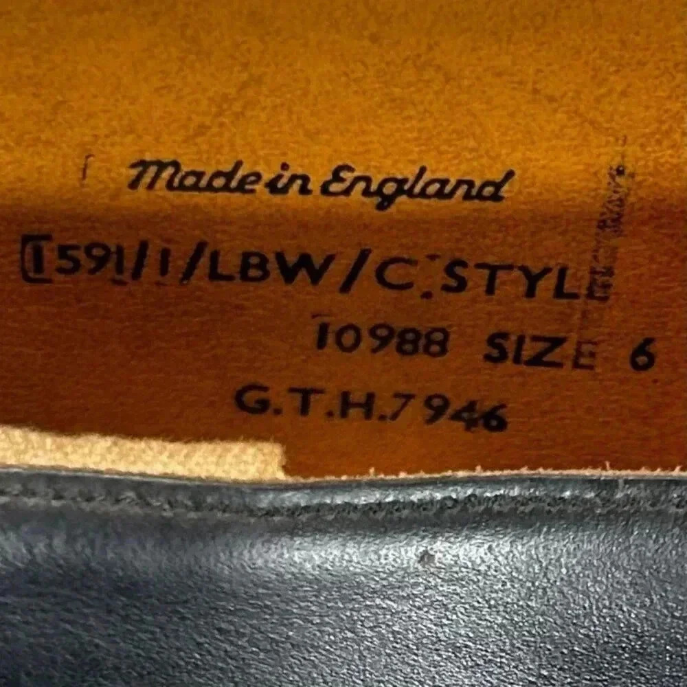 Marlborough Equestrian Riding Boots Size 6 UK Black Leather Made in England - Picture 10 of 10